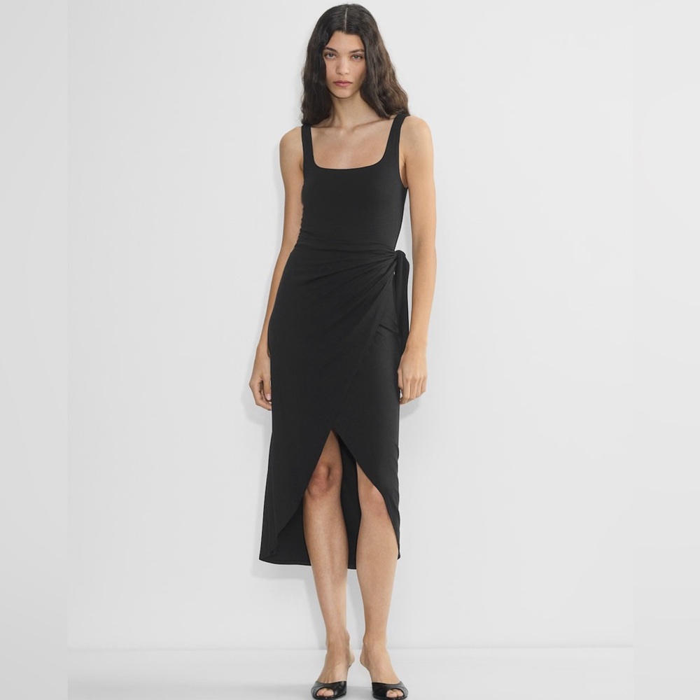 Wilfred NWT Saturn Black Midi/ Maxi Dress Size Small